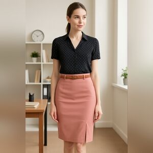 Kate Kasin Womens Knee Length Pencil Skirts Stretch M Business Casual Bodycon